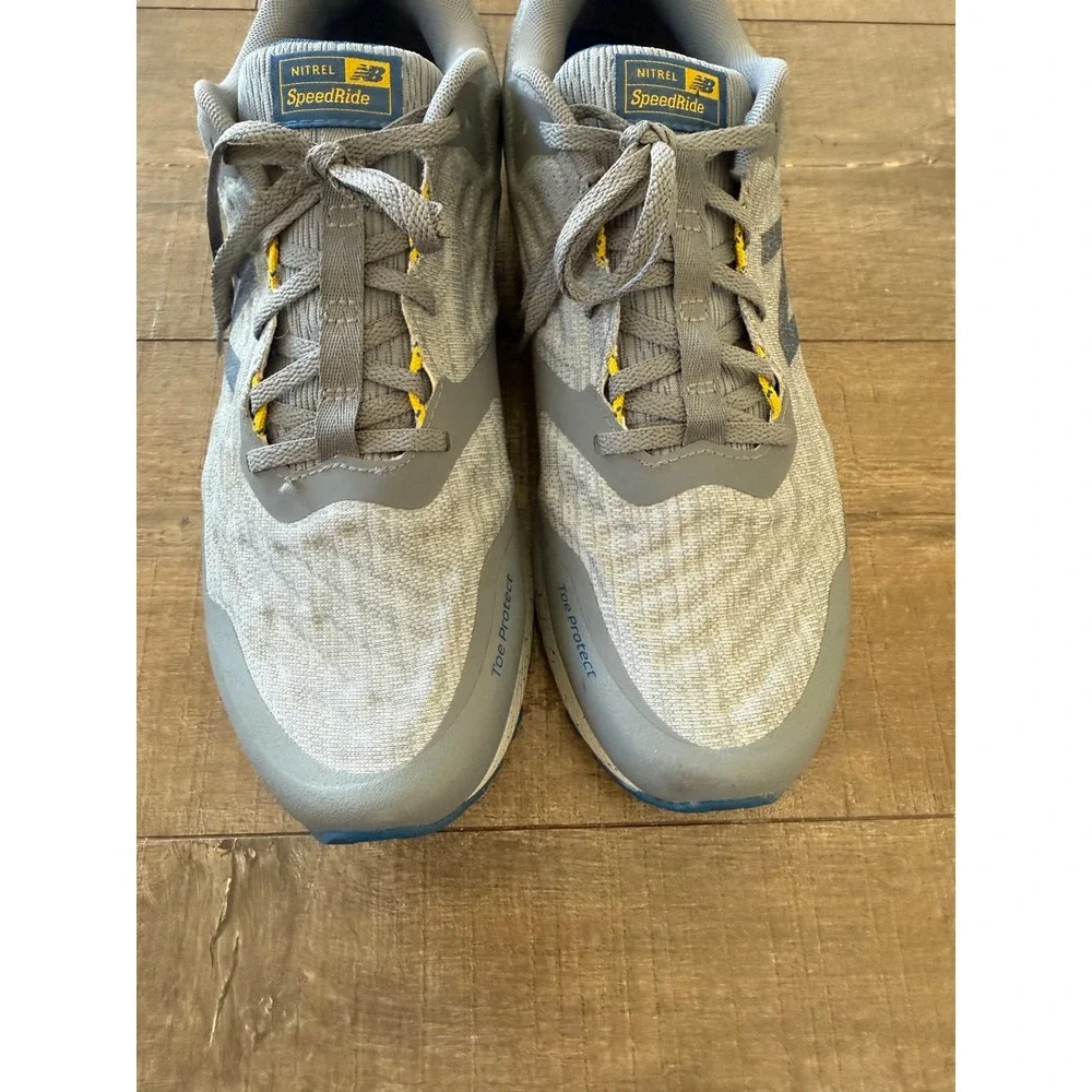 New Balance Nitrel V4‎ SpeedRide Mens Trail Running Shoes Gray Blue Size 13